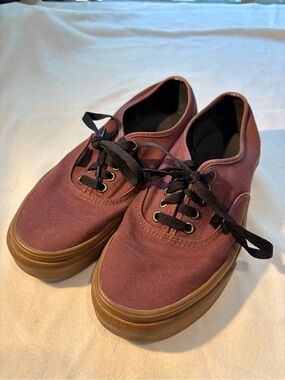 Purple Vans with brown soles W8.5, M7